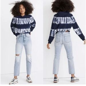 Madewell The Perfect Vintage Jean in Calabria Wash MB435 Distresses Size 28